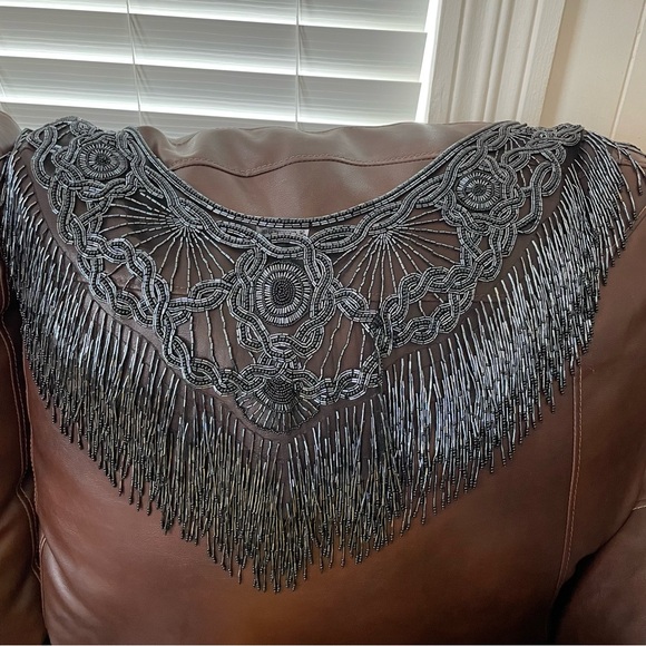 Sharmark Las Vegas Vintage Beaded Shawl - Picture 6 of 7